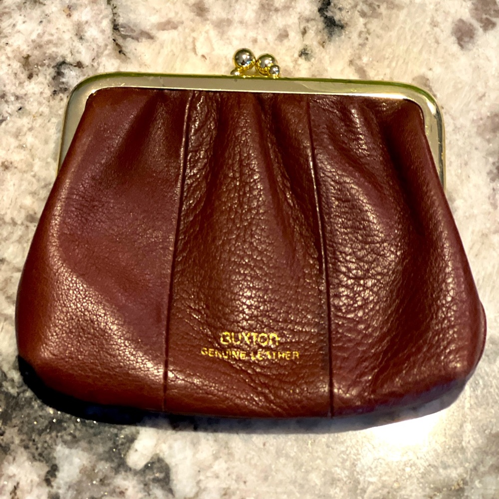 Vintage Buxton Leather coin pouch